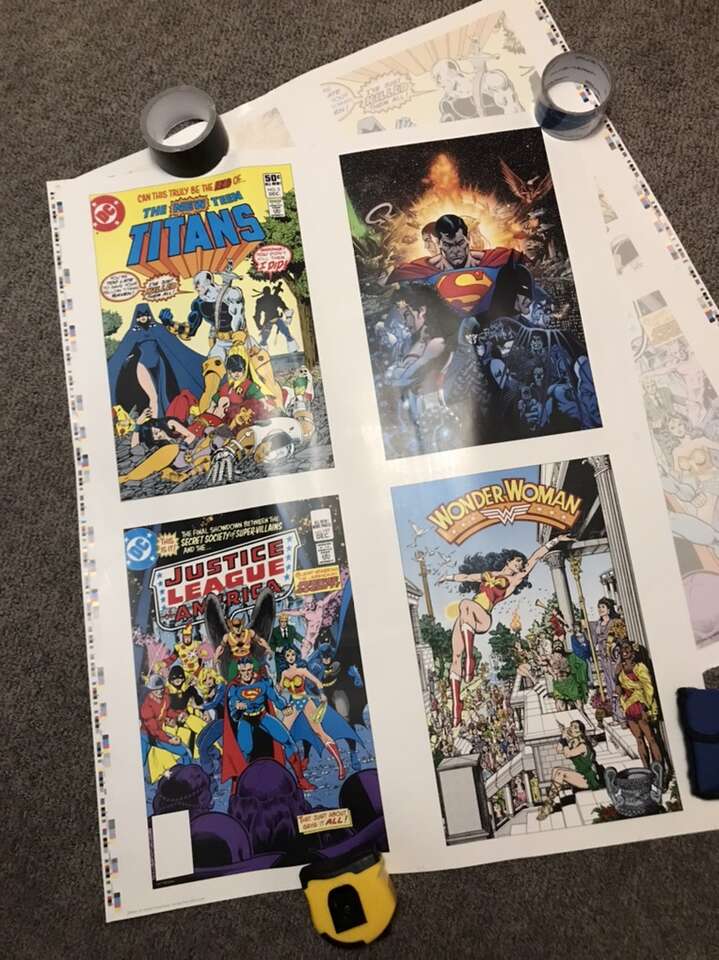 DC Comics Portfolio Poster Printer Proof