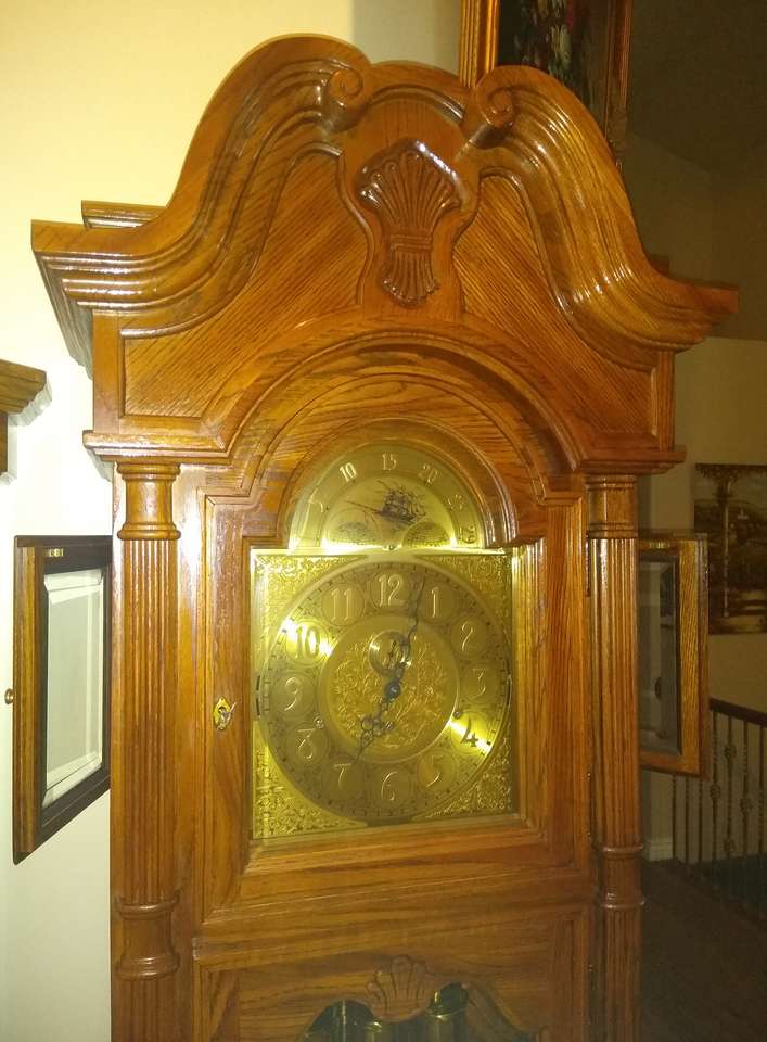 Huge 9 tube Ridgeway Grandfather Clock