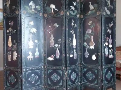 Chinese Six Panel Screen Antique!