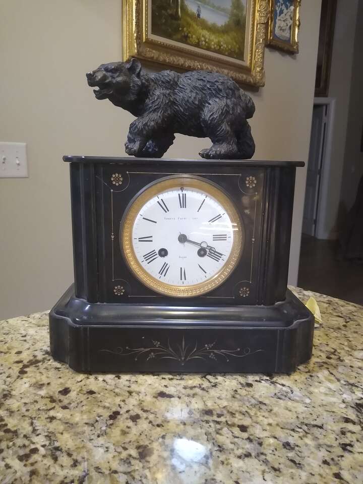 French marble clock