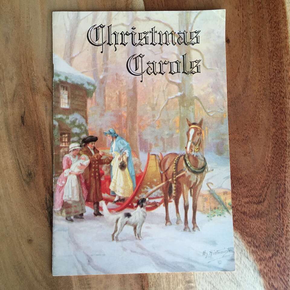 Vintage 1950 Christmas Carols Booklet - Peerless Laundry Salt Lake City, Utah