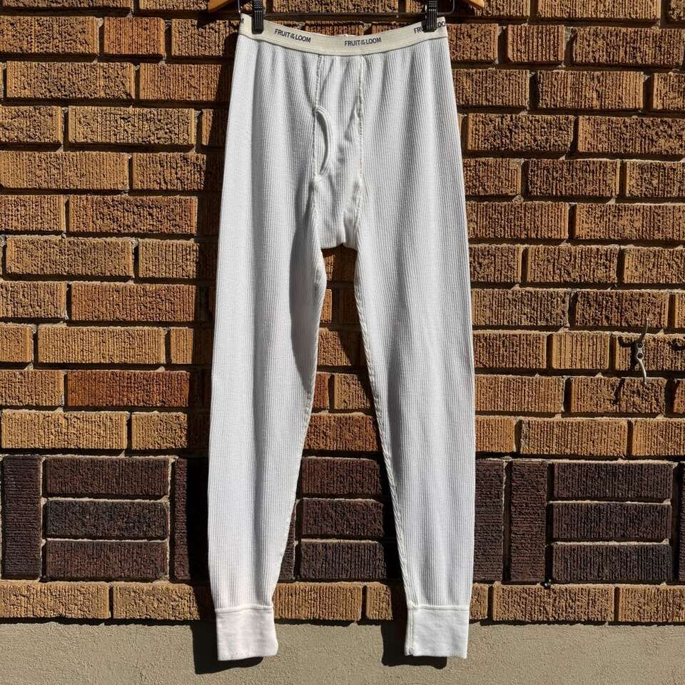 Fruit of the Loom Thermal Long Johns Base Layer - Mens M - Mummy Costume