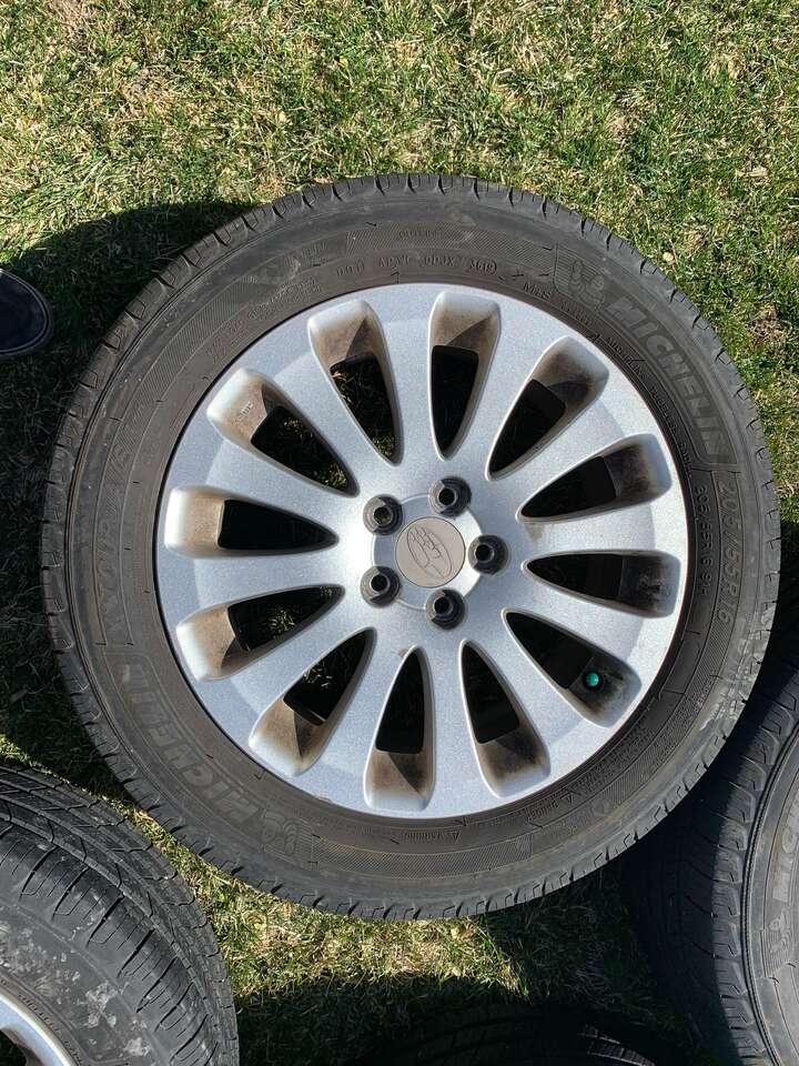 Set of nice wheels and Micheline tires 205 55 16