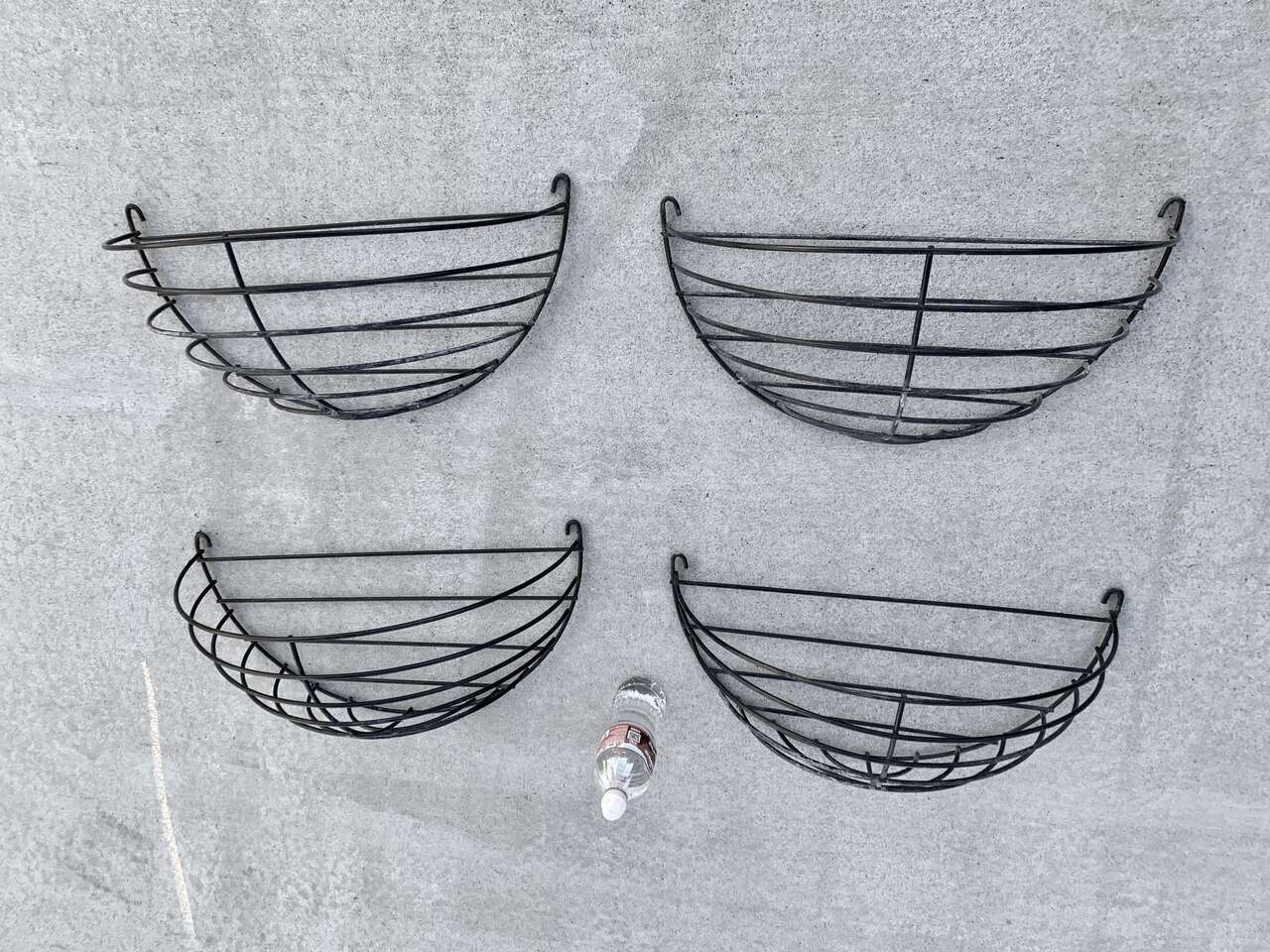 Half Round Metal Window Planters