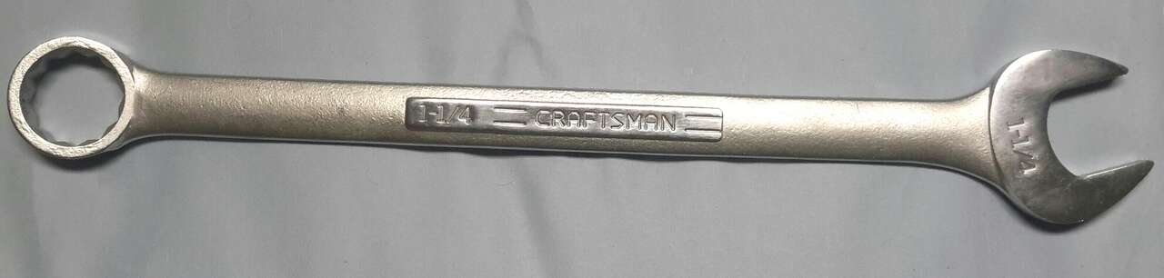 Craftsman Combination Wrench USA 1 1/4 inch