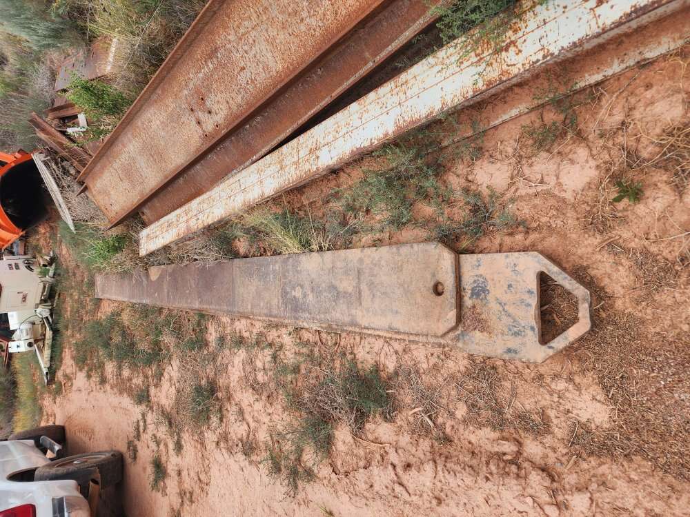 Steel metal I beams pipe plate