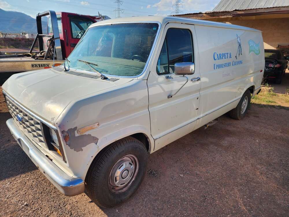 ford van with carpet cleaner