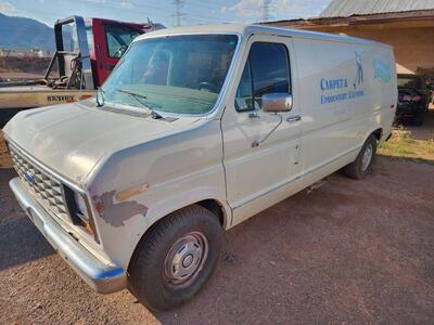 ford van with carpet cleaner