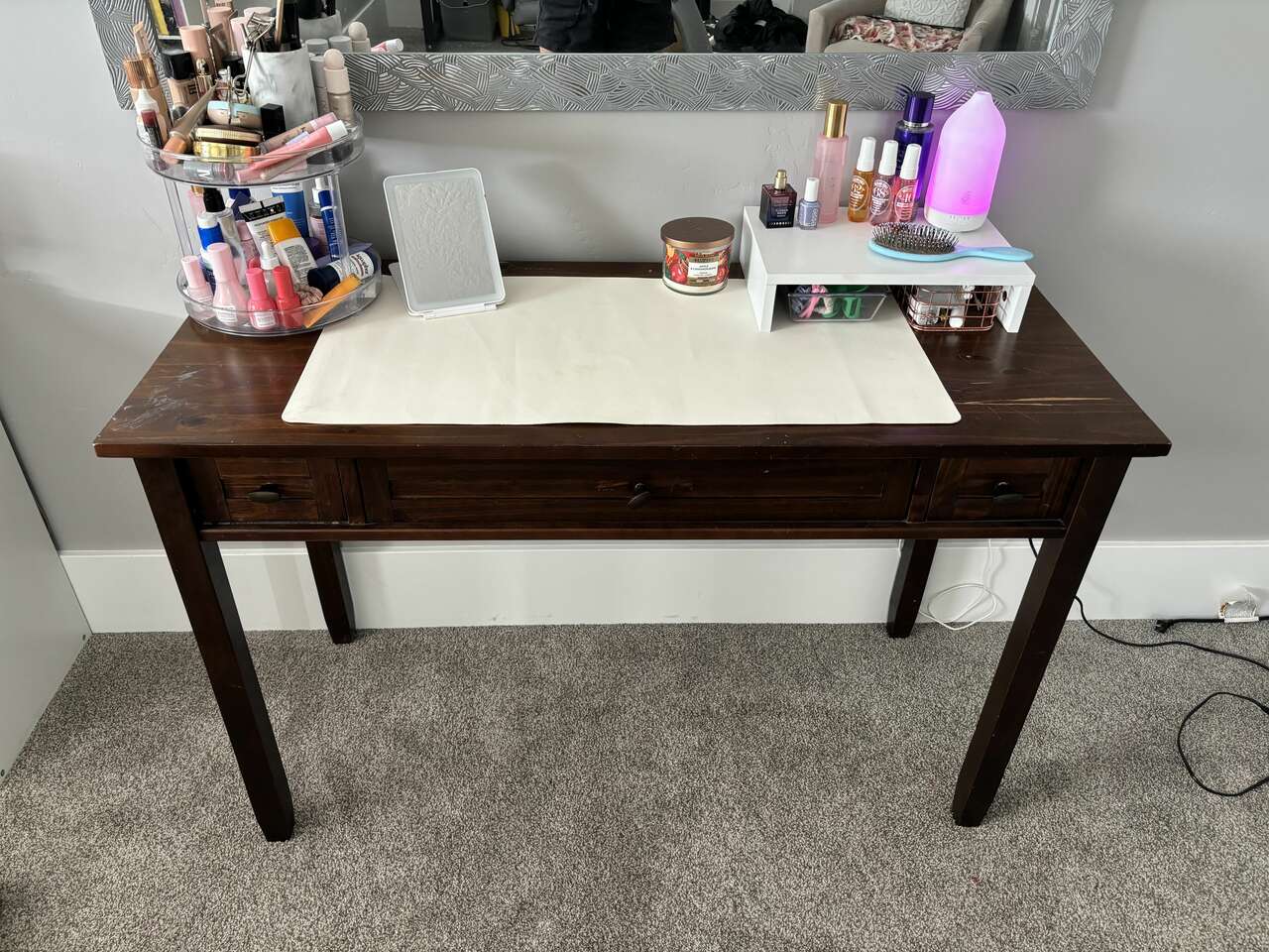 Rich Brown Desk or Vanity FREE