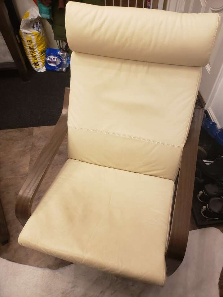 Leather Chair IKEA Poang