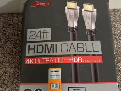 Rocketfish 24’ In Wall HDMI 4k Cable