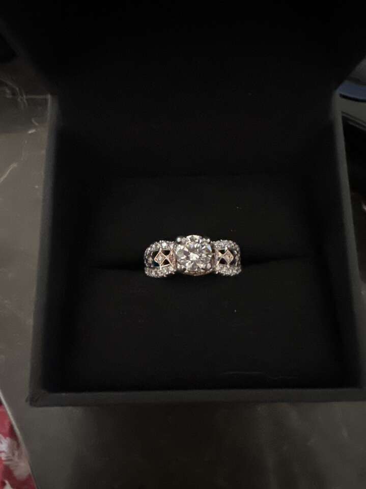 14K Rose And White Gold Ring