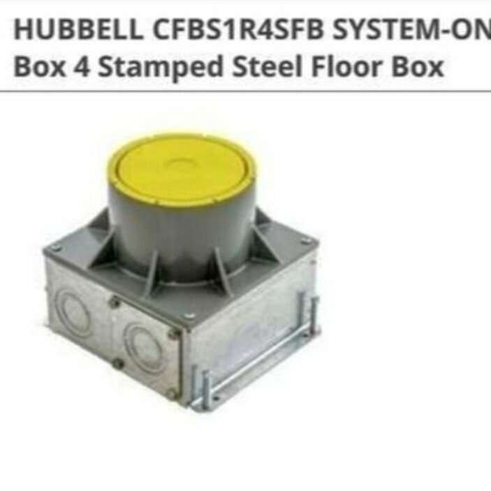 Hubbell CFBS1R4SFB floor box