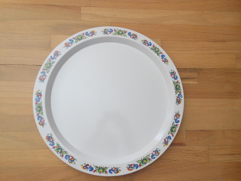 Vintage Folk Art Tray