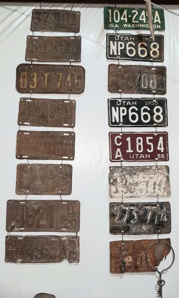 Antique license plates