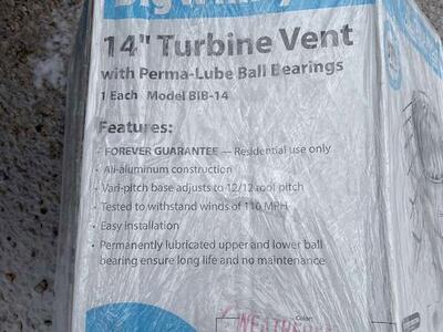 14 turbine roof vents