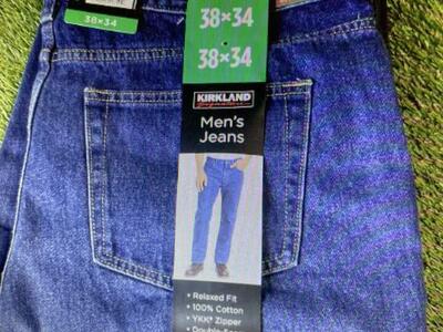 Kirkland Signature Men's Jeans (38x34) 38x32New With Tags