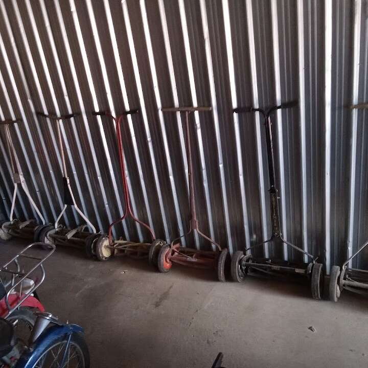 Vintage Push Lawnmowers
