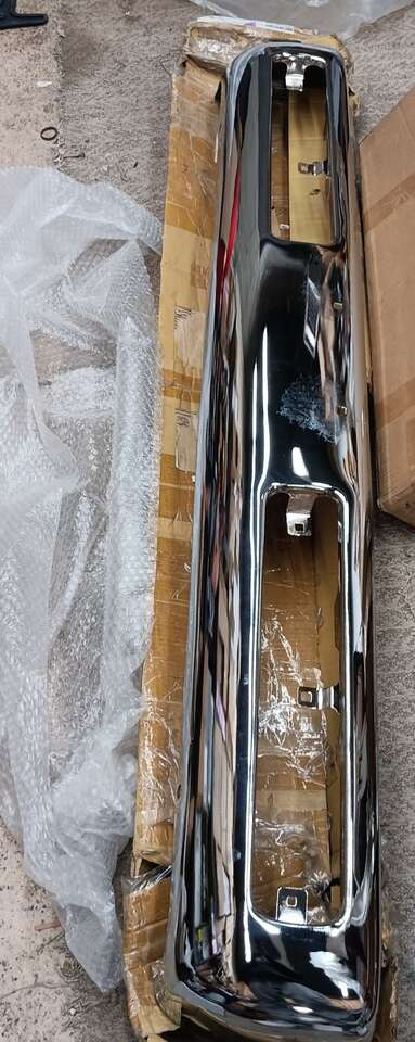 1pc Front Chrome Steel Bumper Face Bar Cover for N