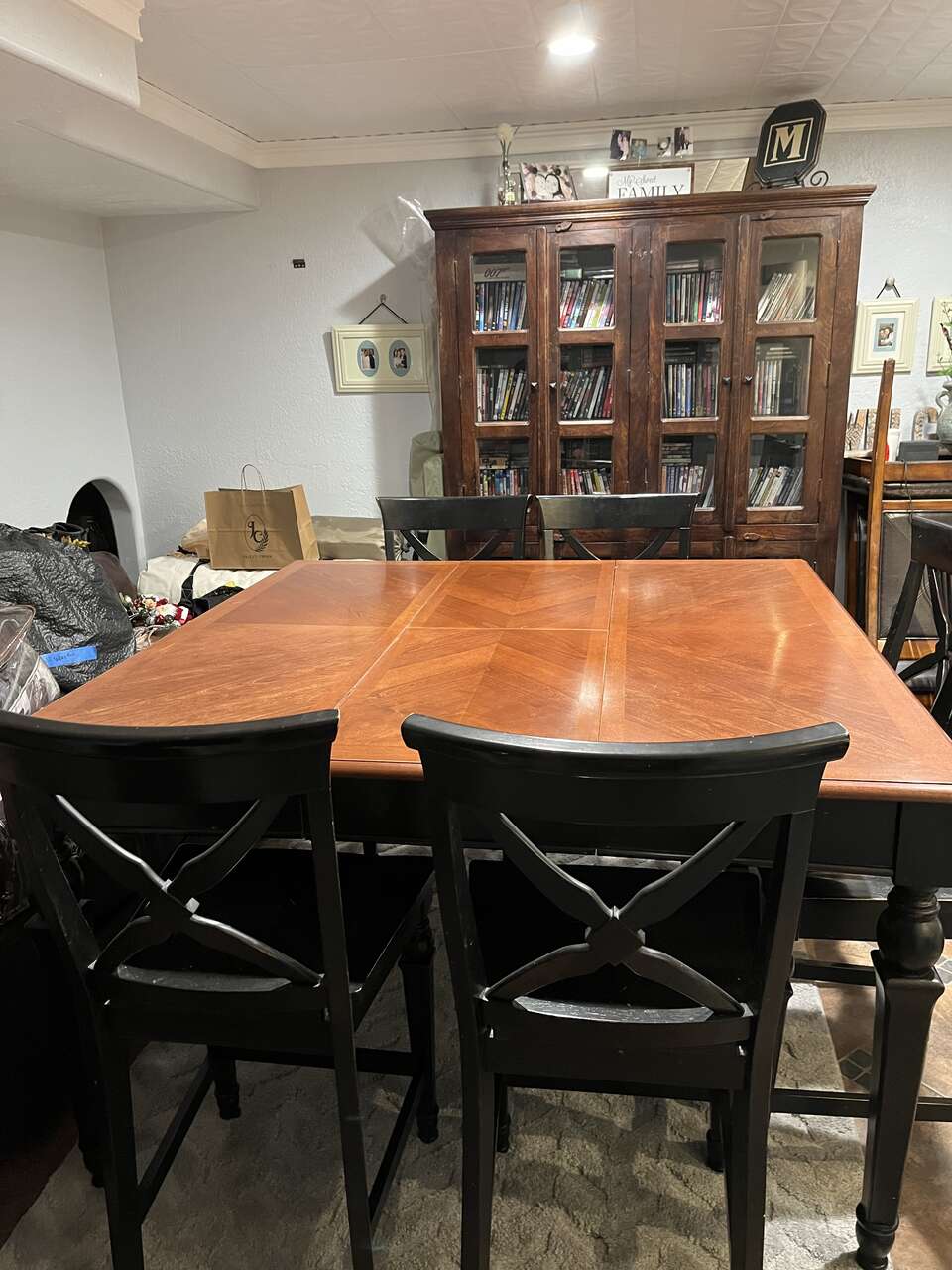 Kitchen table and 8 chairs counter he… Furniture