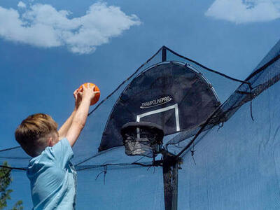 TrampolinePro Jump Slammer basketball hoop for the trampoline