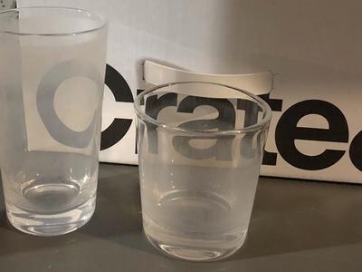 15 Glasses in a pattern carried by Crate & Barrel