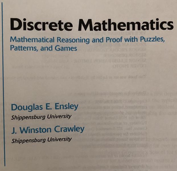 discrete mathematics ensley crawley