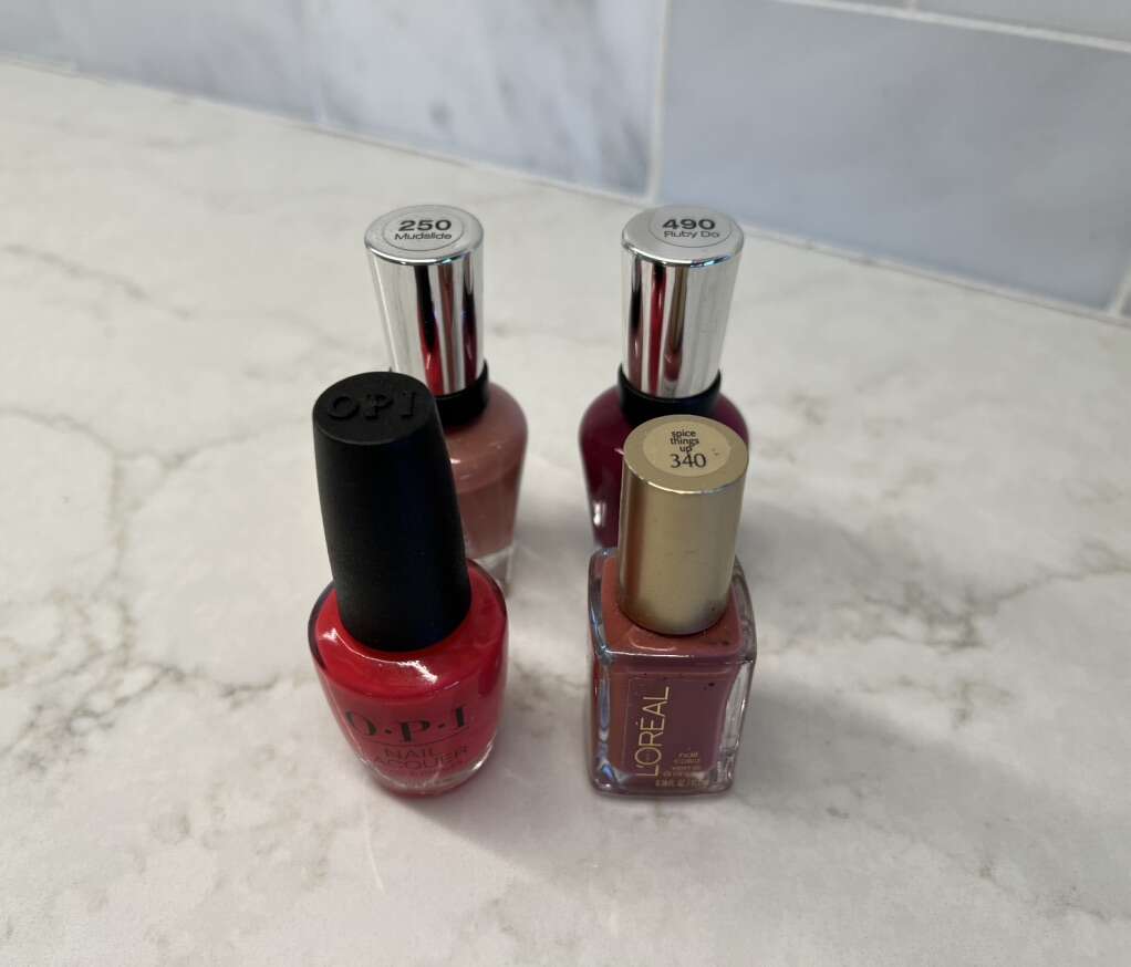 Bottles of Fingernail Polish