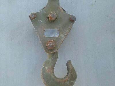 5 Ton Snatch Hook Block w / Wire Rope Hoist