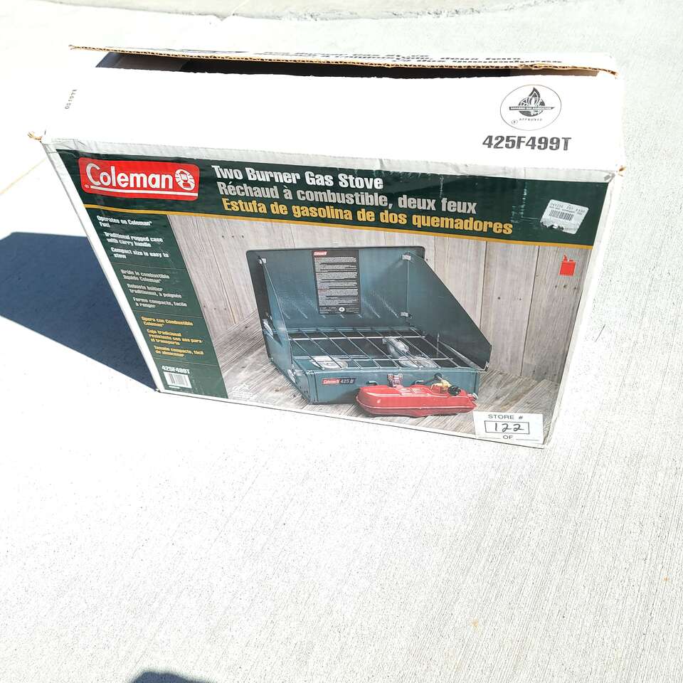 Coleman Two Burner Gas Stove FUEL CAMPING, EMERGENCY, SURVIVAL STOVE