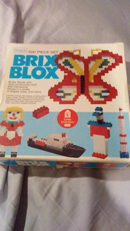 Vintage 1980 Brix Blox Loc Blocks Pre-School lego