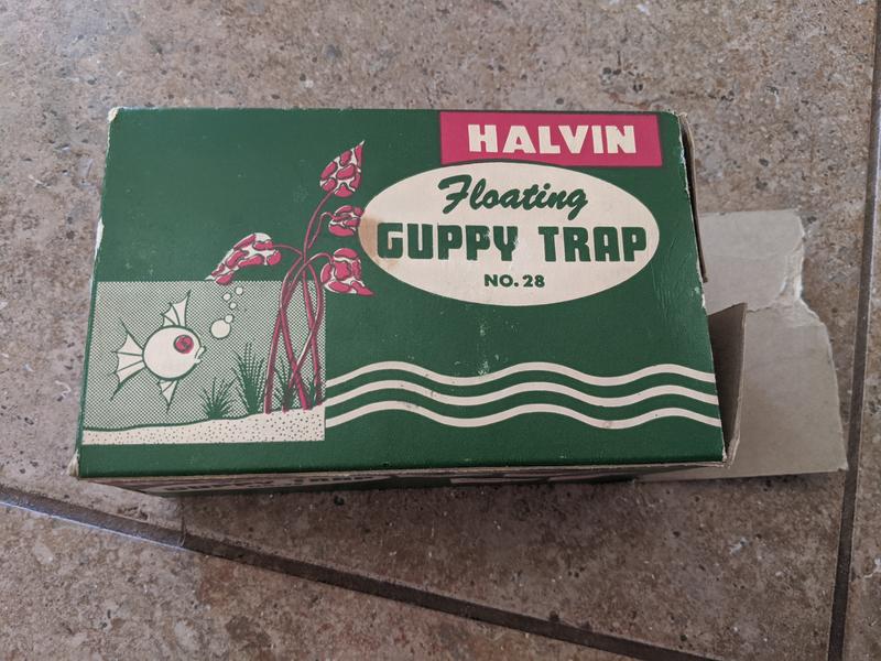 Vintage halvin guppy fish trap