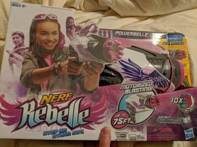 Nerf Rebelle Powerbelle Gun & Message Darts -
