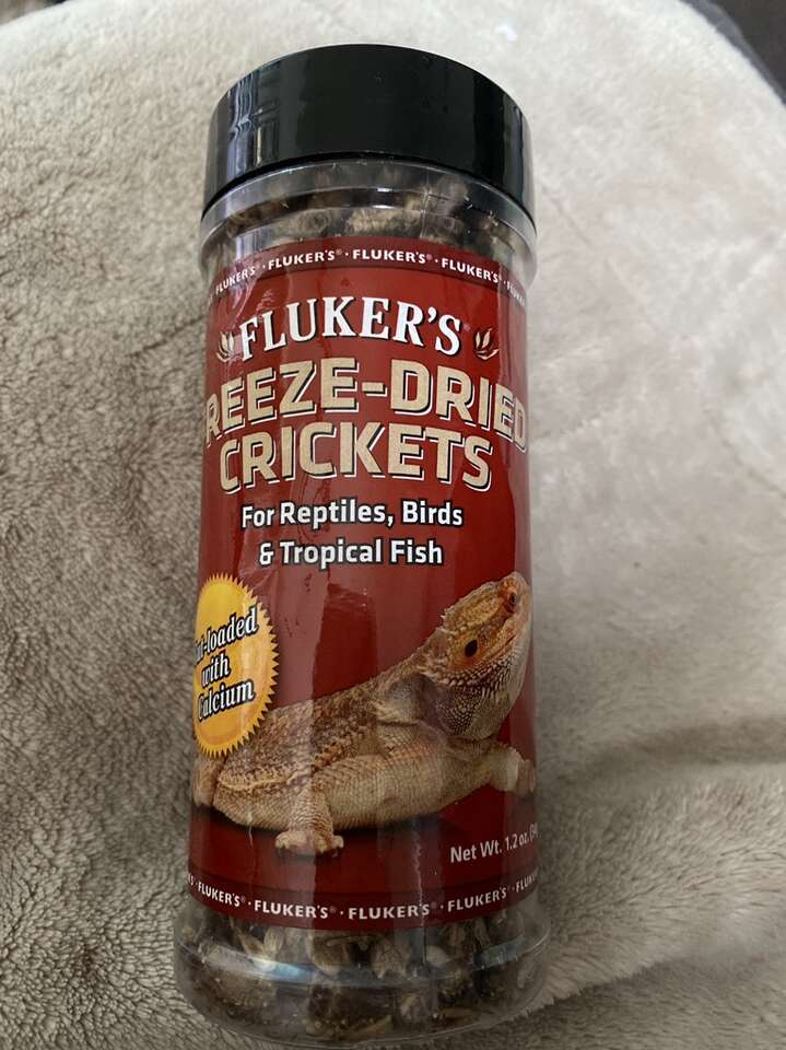 Freeze Dried Crickets Flukes 1.2 Oz Reptile