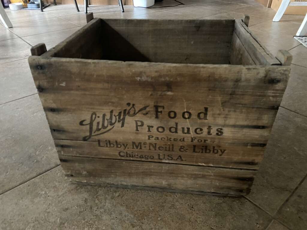 Libby Food Crate Wood 17 inch x 12 inch x 13 inch