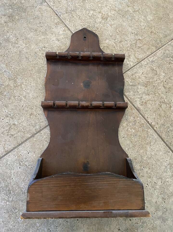 Vintage Spoon Wood Display Wall Hanging