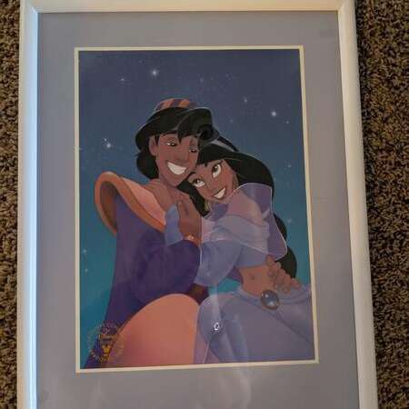 1993 Disney&rsquo;s ALADDIN Exclusive framed lithograph