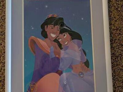 1993 Disney’s ALADDIN Exclusive framed lithograph