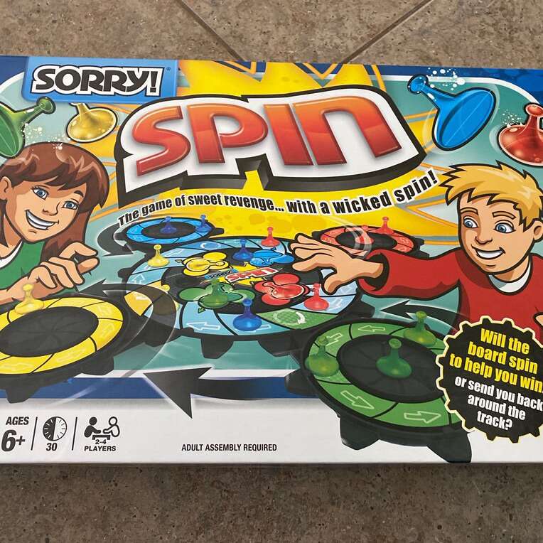 Sorry Spin Board Game Complete Hasbro