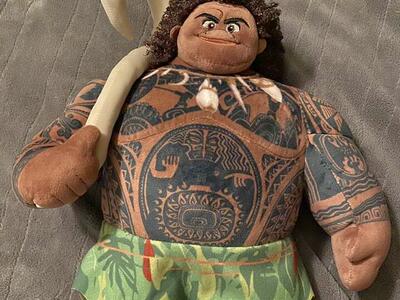 Moana Maui Disney Dwayne Johnson Plush Toy 14 Inch