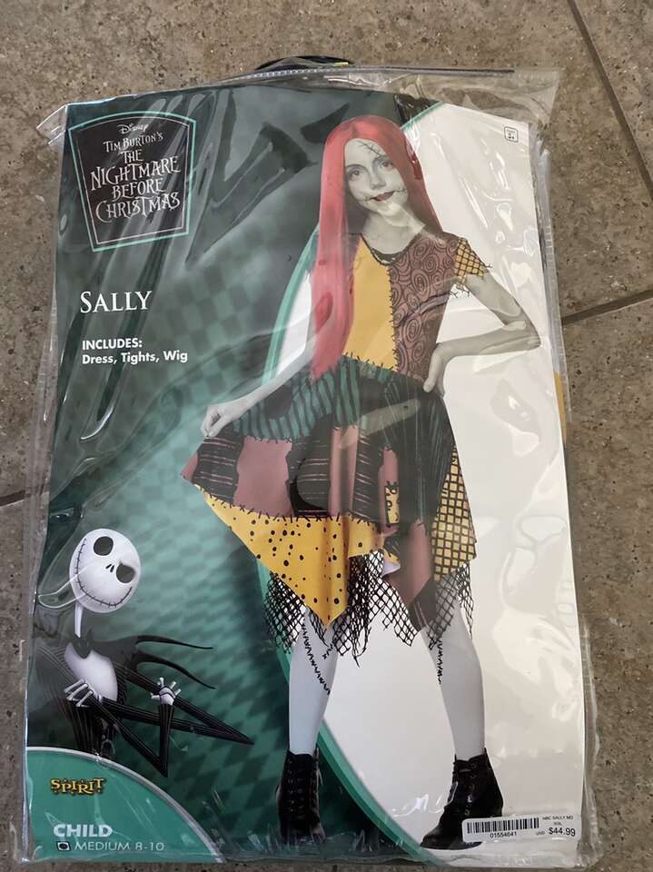 Kids Sally Costume Night Before Christmas Medium