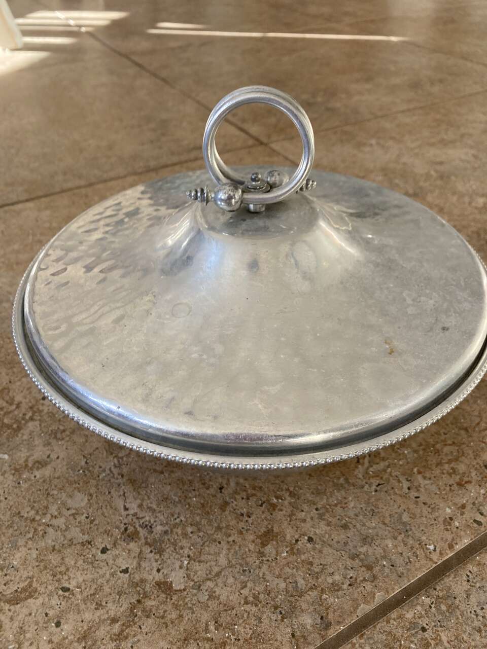 Vintage bw buenilum hammered aluminum 9 bowl lid