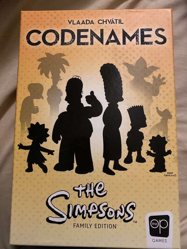 Code names the Simpsons board game