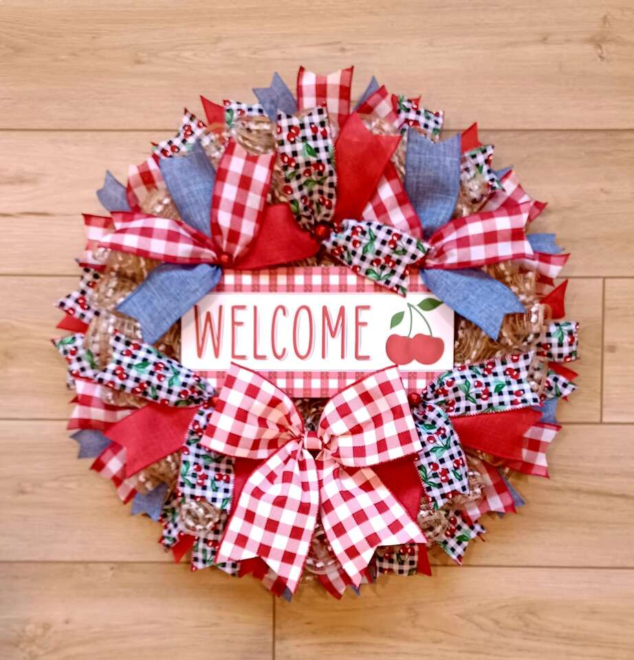 Farmhouse Cherry Wreath