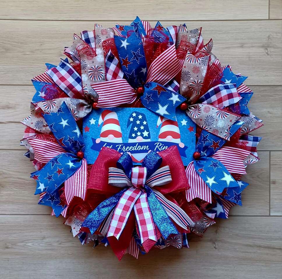Fourth Of July Gnome Wreath