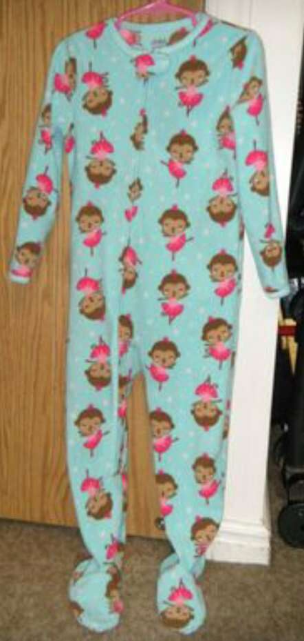 Girls Onesie With Ballerina Monkeys