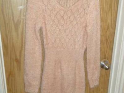Light Pink Sweater Dress