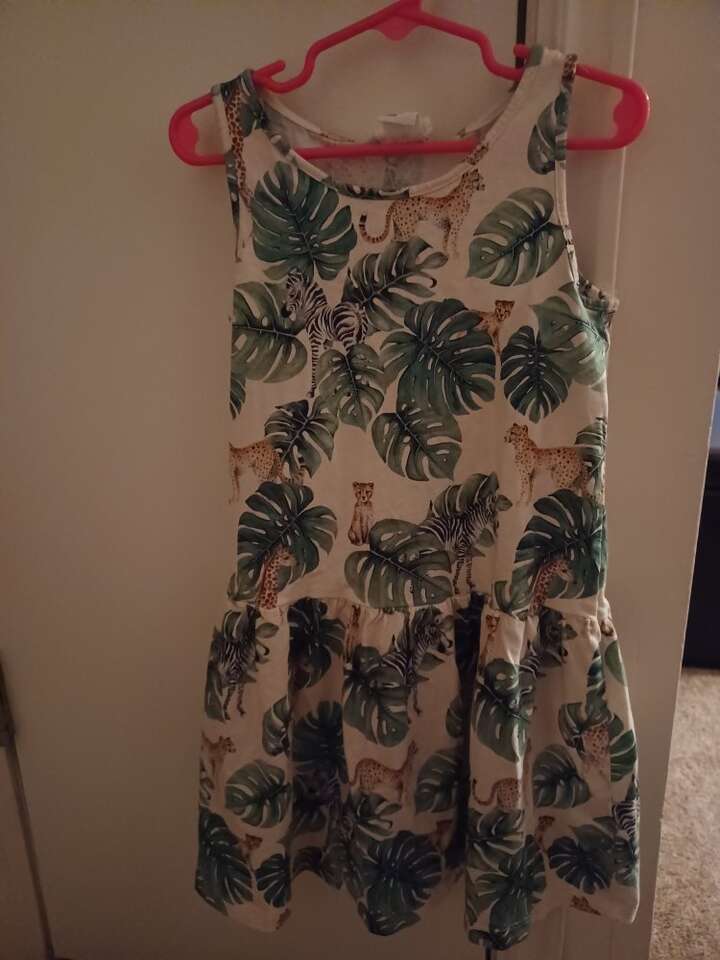 H&M Girls Tropical Animal Dress