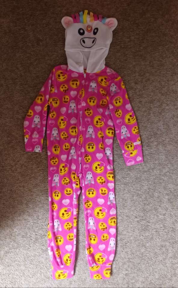 Girls Emoji Unicorn Hooded Blanket Sleeper