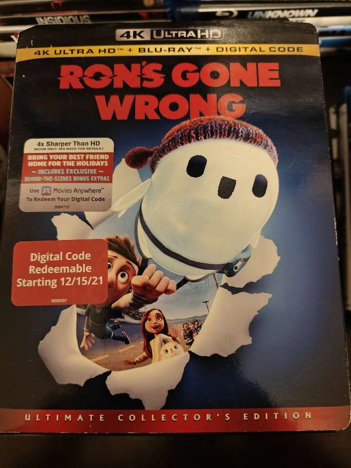 4K Movie: Ron's Gone Wrong